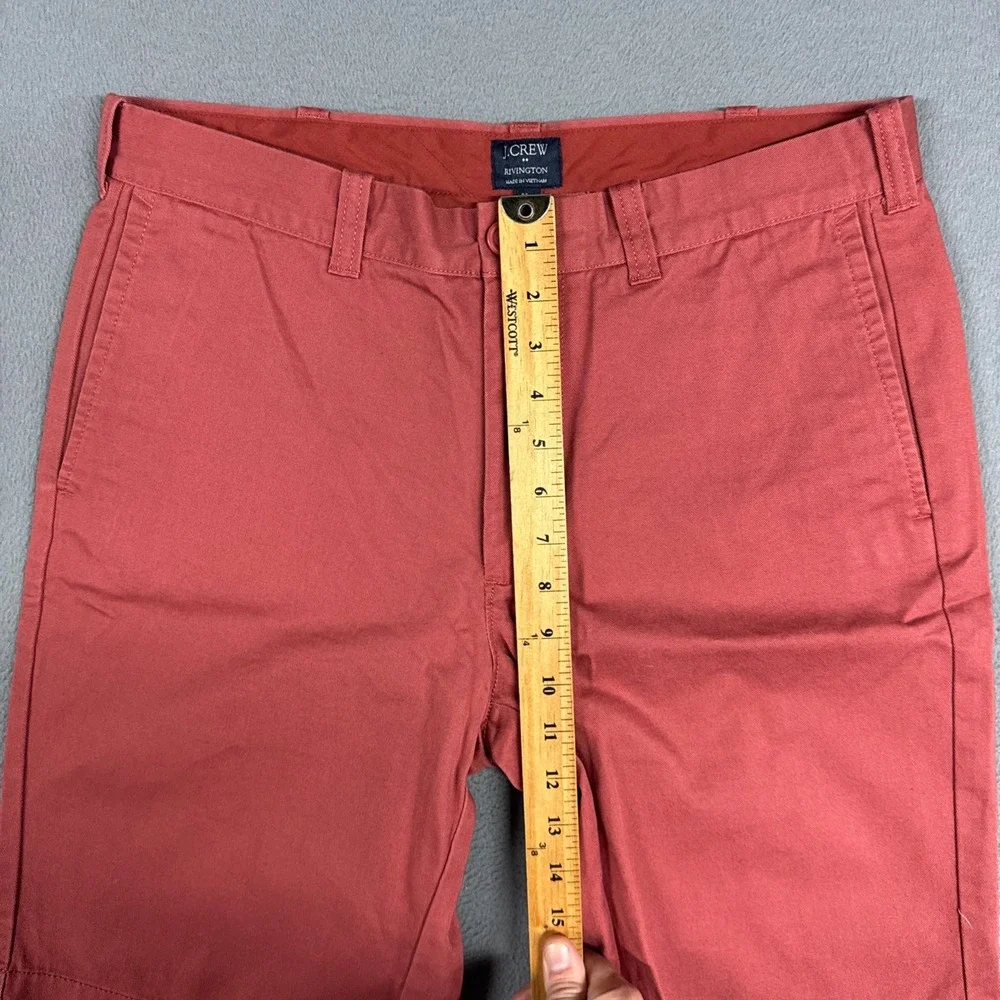 J.Crew Shorts Mens 32 Red Rivington Chino 100% Cotton Twill Preppy NWT New